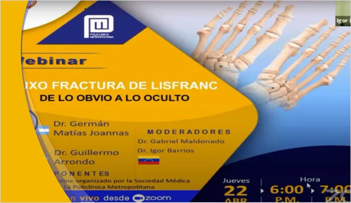 Luxo Fractura de Lisfranc: De lo obvio a lo oculto