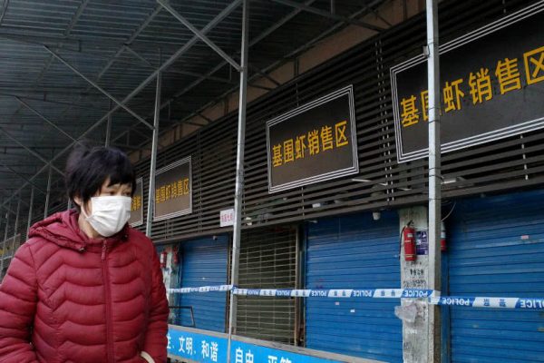 Mercado de Wuhan cerrado